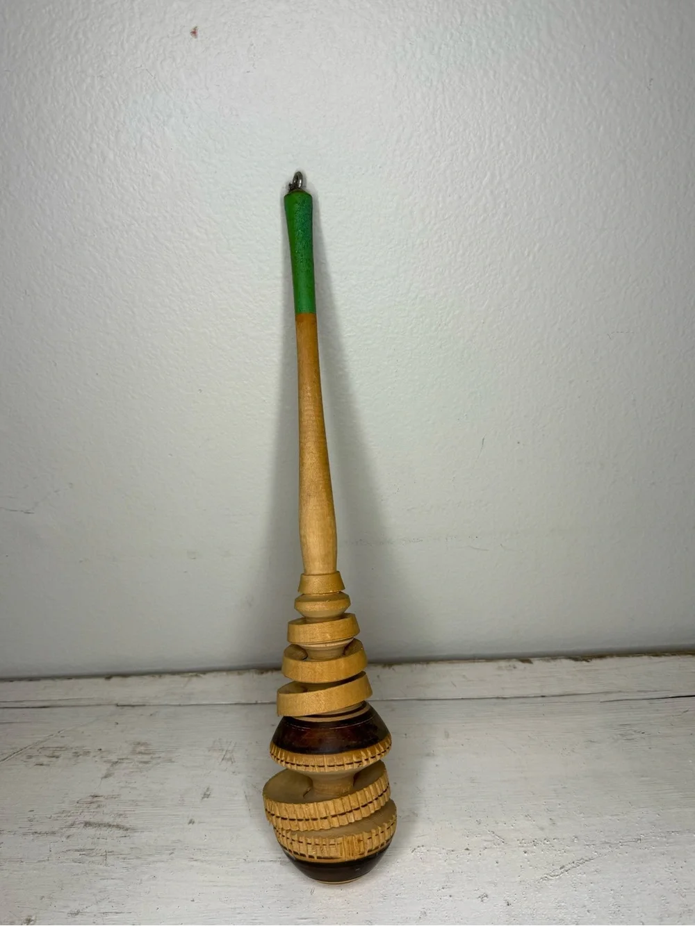 Vintage Traditional Wooden Molinillo Whisk Stirrer Frother Mexican Hot Chocolate